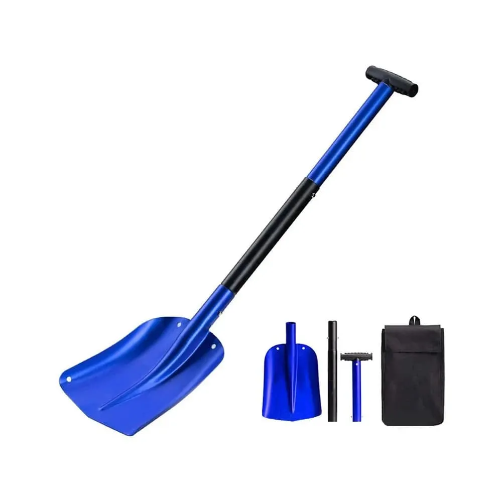 Telescopic Snow Shovel Lightweight Sport Utility Snowmobile Shovel Retractable Camping Shovel Snow Removal Tool