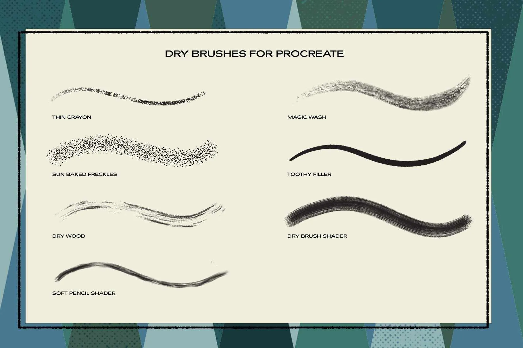 The Dry Brush Pack for Procreate