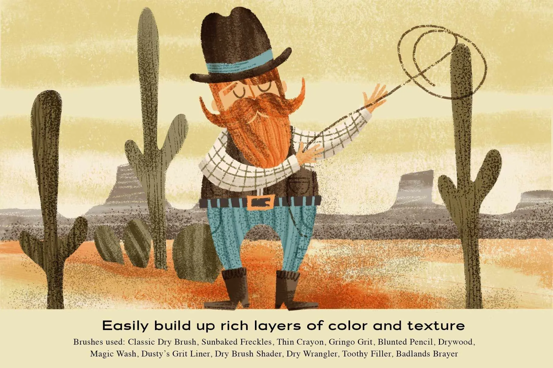 The Dry Brush Pack for Procreate