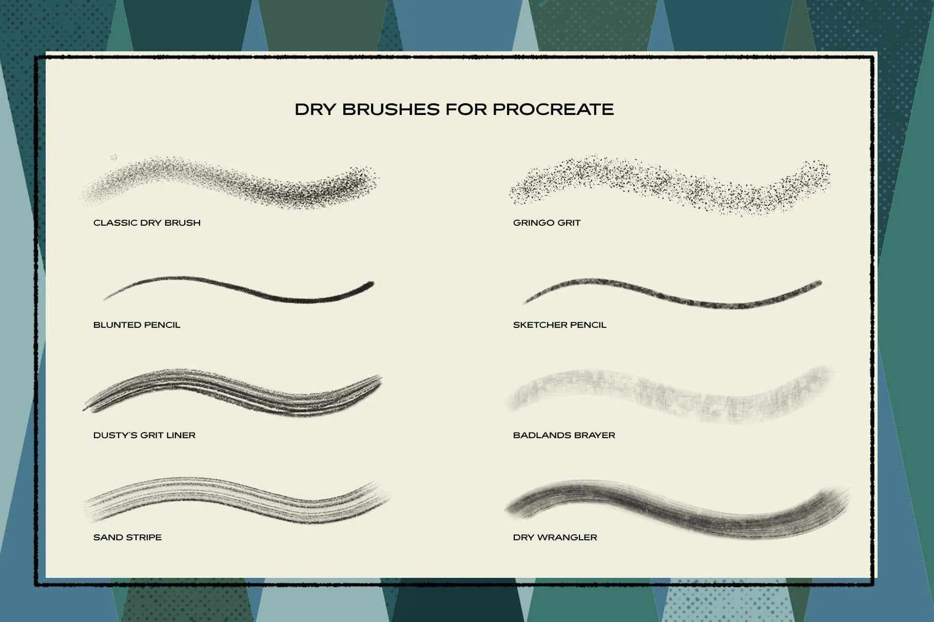 The Dry Brush Pack for Procreate