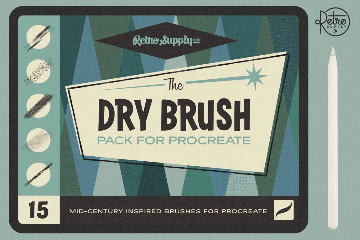 The Dry Brush Pack for Procreate