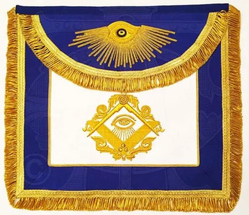 “The Man Who Would Be King” Masonic Apron, Gold