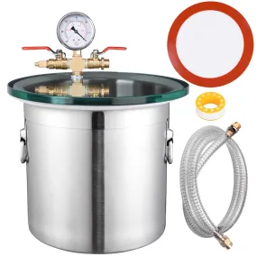 TheLAShop 3 Gallon Degassing Stainless Steel Vacuum Chamber