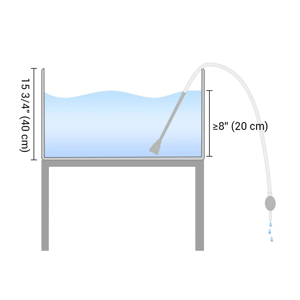 TheLAShop Aquarium Vacuum Gravel Cleaner Tool for 10 Gallon Tank