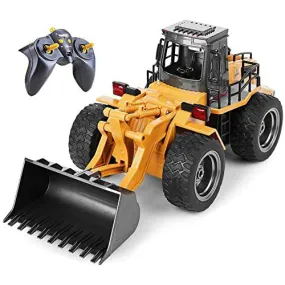 Top Race 6 Channel Rc Front Loader Construction Toy Tractor Tr113g