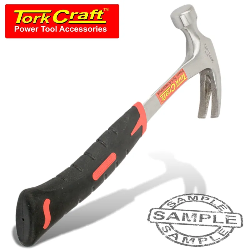 TORK CRAFT HAMMER CLAW 450G (16OZ) ALL STEEL WITH ERGONOMIC GRIP & FULL POL HEAD TC606450