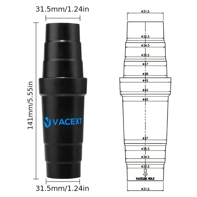 Universal Vacuum Adapter Connect Hose to 323539mm Cleaners