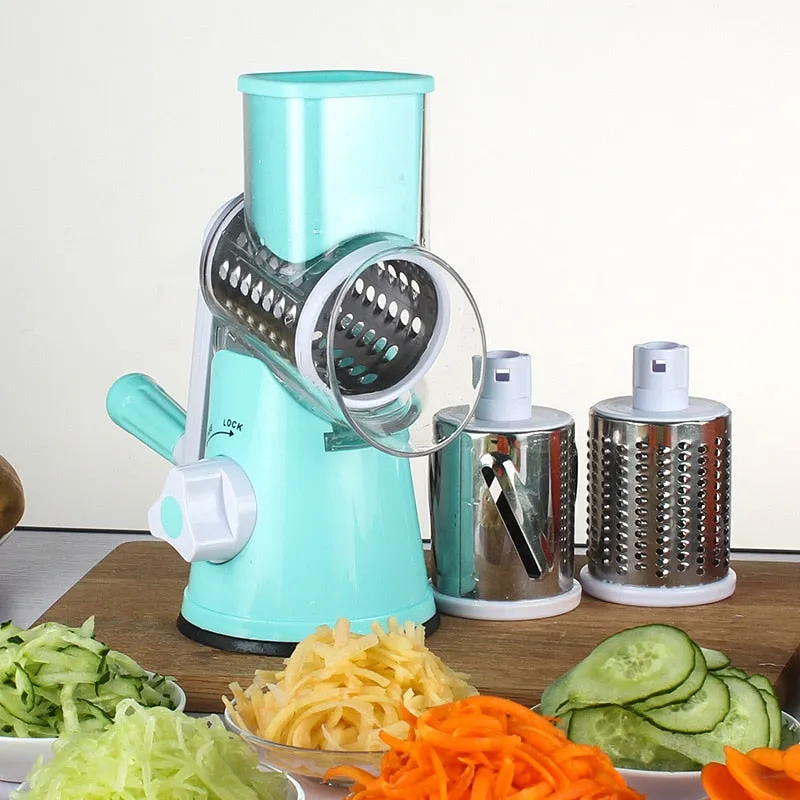 Vegetable Cutter Round Slicer Graters Potato Carrot Cheese Shredder Food Processor Vegetable Chopper kitchen Roller Gadgets Tool