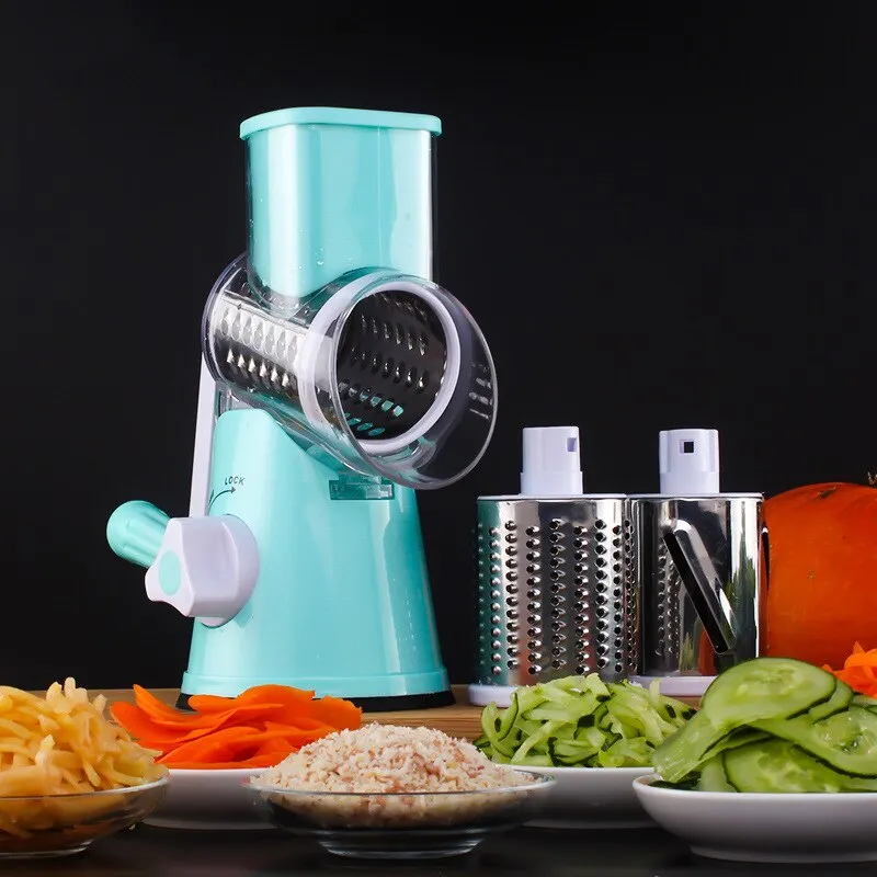 Vegetable Cutter Round Slicer Graters Potato Carrot Cheese Shredder Food Processor Vegetable Chopper kitchen Roller Gadgets Tool