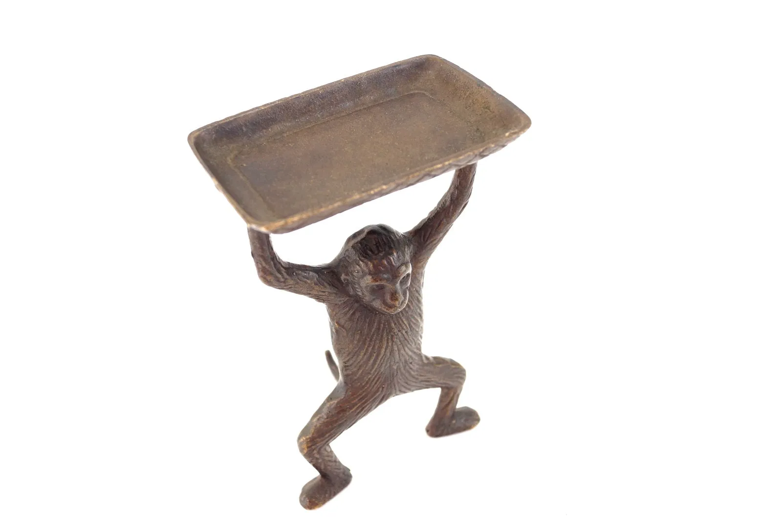 Vintage Monkey Tray in Cast Brass (c.1970s) N2