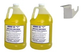 Whitaker Brothers Gallon Kit for Auto Oilers   2 Gallons of Oil (Hanging Style Bracket)