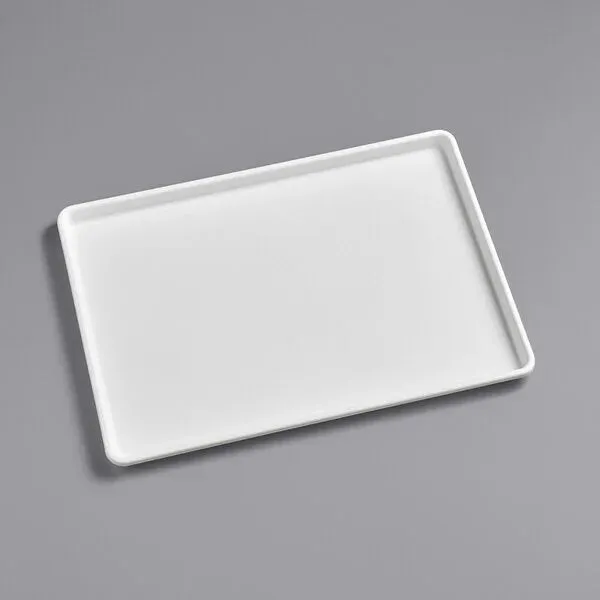 White Plastic Food Tray | 18" x 26" x 1"