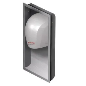 WORLD DRYER® KJR-973 Airforce™ J-Series RECESS KIT - Stainless Steel Brushed (Satin) Finish (HAND DRYER NOT INCLUDED)