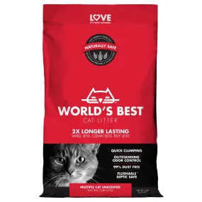 Worlds Best Multiple Cat Clumping Cat Litter 6.35kg