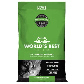 Worlds Best Original Unscented Clumping Cat Litter 6.35kg