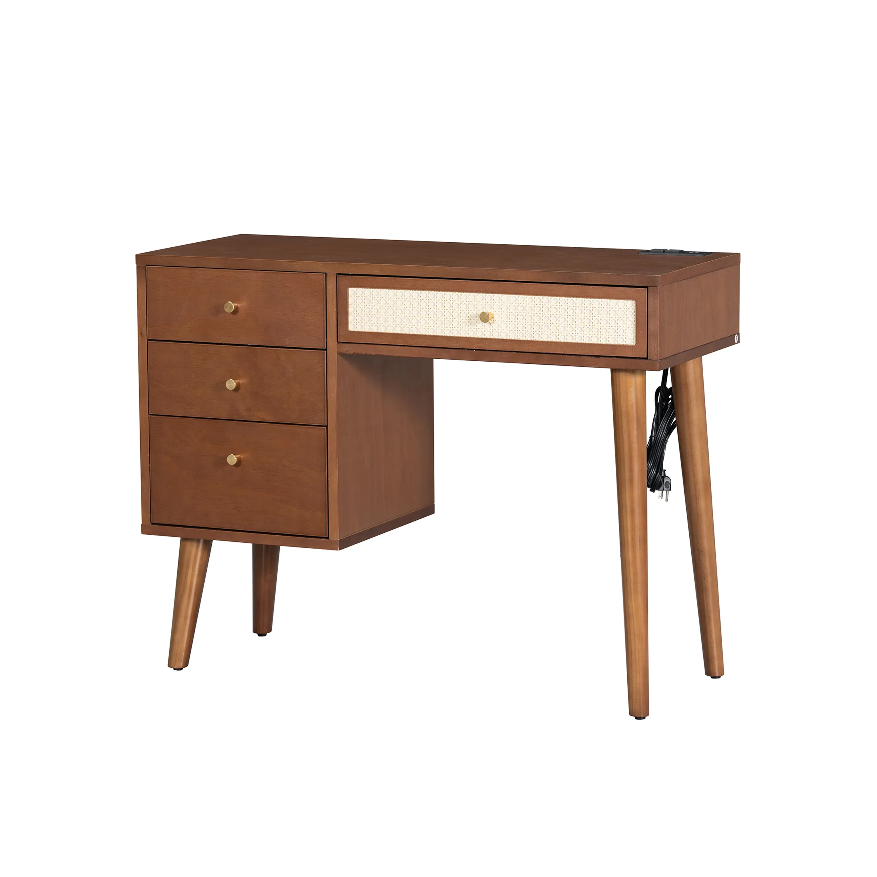 Zano Makeup Vanity Set - Walnut